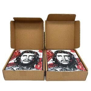 NEW Che Guevara Metal Napkin Holders NIB Political Decor Revolutionary Art Set